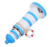 VALICLUD Ornement Phare Style Méditerranéen Bleu Décoration Nautique Élégante pour Bureau et Maison Cadeau Bord de Mer pour Fête et Noël