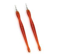 VALICLUD Outils de Manucure Repousse-cuticules et Coupe-cuticules 10 Pièces Acier Inoxydable Rouge Professionnels pour Pédicure et Soin des Ongles Usage Domestique