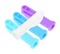 VALICLUD Ouvre-ampoules Portable pour Infirmière 4 Pièces, Mini Brise-ampoules Rainure, Couleurs Blanc Violet Foncé Vert Profond Bleu Intense, Outil Compact pour Ouverture Sécurisée