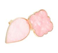 VALICLUD Palette De Bagues Nail Art 2 Pièces D’anneau Réglable, Plateau De Mélange De Couleurs, Usage Professionnel Et Personnel Pour Manucure, Palette De Vernis à Ongles Rose