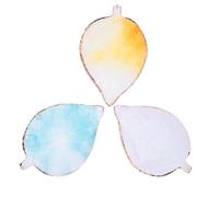 VALICLUD Palette De Mélange De Couleurs Pour Ongles 3 Pièces Résine Agate Petites Palettes Plateau Nail Art Professionnel Fête Présent