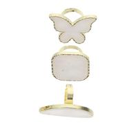 VALICLUD Palette De Nail Art Bague Nail Art Avec Palettes Lot De 3 Abs Plateau Mixage Couleurs Lisse Safe Pour Manucure Diy Peinture Ongles Esthétique