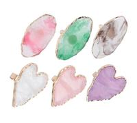 VALICLUD Palette pour Nail Art et Plateau de Mélange Vernis à Ongles 6 Pièces Taille Moyenne Mixage Couleurs Anneau Ajustable pour Artistes Manucure Usage Professionnel