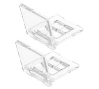 VALICLUD Palette Vide De Fards à Paupières Transparente 4 Couleurs 2 Ensembles Compact Diy, Plastique Résistant, Pour Maquillage Femme, Rangement Cosmétique Pratique