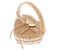 VALICLUD Panier à Bagues de Mariage Forme de Cœur Boîte Pratique pour Anneaux pour Cérémonies et Saint Valentin Décoration et Rangement Élégant