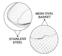 VALICLUD Panier Acier Inoxydable Oval Multifonction pour Fruits Légumes Égouttoir Rapide et Facile à Nettoyer Gain de Place Cuisine Maison