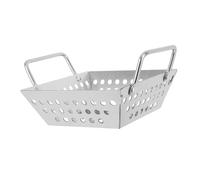 VALICLUD Panier de Barbecue Acier Inoxydable Multifonction Léger et Portable pour Camping Grillades et Friture de Légumes Accessoire de Cuisine Extérieur Pratique