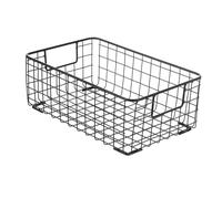 VALICLUD Panier De Rangement Fruits Et Légumes Petit Format En Fer Noir Multifonctionnel La Cuisine Maison Pour En-cas Et Organisation Pratique