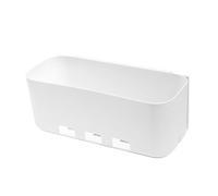 VALICLUD Panier de Rangement Mural sans Perçage Boîte Coulissante à Tiroir pour Placard et Cuisine Grand Bac Suspendu Blanc Installation Adhésive sans Trace Pratique et Écologique