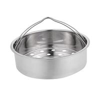 VALICLUD Panier Vapeur Rond 20 Cm En Acier Inoxydable 304 Double Poignée Pour Cuisson Vapeur Polyvalente Cuisine