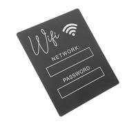 VALICLUD Panneau Acrylique Wifi Effaçable Design Minimaliste pour Maison Bureau Restaurant Support Facile à Nettoyer et Mise à Jour Pratique Du Code Wifi Accessoire Décoratif Polyvalent