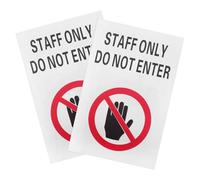 VALICLUD Panneau « Défense D'entrer » Autocollant 2pcs en Plastique pour Zone Contrôlée Sécurité Renforcée et Accès Privé