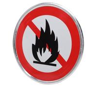 VALICLUD Panneau D'interdiction De Feu : Panneau D'interdiction De Feu En Aluminium, Aucun Risque De Feu À Ciel Ouvert, Prévention Des Incendies De Forêt À L'extérieur, Plaque