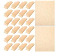 VALICLUD Papier Sulfurisé Alimentaire Résistant à la Graisse Feuilles Épaisses 20X25 CM Couleur Bois Naturel Lot de 100 Feuilles pour Cuisson Friteuse à Air Pâtisserie et Emballage