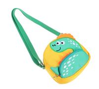 VALICLUD Paquet à Bandoulière Garçon Et Filles Dinosaure Mignon Jaune, Toile Résistante, Petit Format, Usage Extérieur, Accessoire Pratique Pour Filles Et Garçons