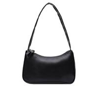 VALICLUD Paquet Bandoulière Femme en Polyuréthane Compact Quotidien Rendez-Vous, Petit Format Élégant Bandoulière Courte, Noir