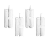VALICLUD Paquet de Lestage Système de Verrouillage Anti-Fuite Blanc 4pcs en Tissu Oxford pour Tonnelle Instantanée pour Camping et Marchés