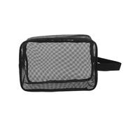 VALICLUD Paquet De Toilette en Filet pour Homme Trousse De Toilette De Voyage Paquet De Bain Camping Étanche 1 Pièce Noir pour Activités De Plein Air avec Poignée