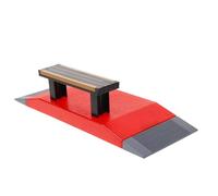 VALICLUD Parc de Skateboard pour Doigts en Plastique Facile à Installer Rampe et Obstacles, Accessoire pour Garçon et Filles et Adultes pour Pratiquer Tricks Fingerboard Couleur Aléatoire