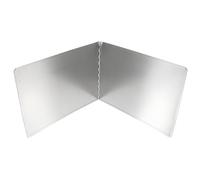 VALICLUD Pare-éclaboussures en Acier Inoxydable 30x40 Cm Pliable Écran Anti-éclaboussures Protection Murale la Cuisine Gaz et Induction Outil Maison Pratique