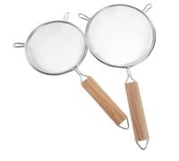 VALICLUD Passoire à Mailles Fines 12,5 Cm et 14 Cm en Acier Inoxydable 304, Tamis Filtrant Multifonction Cuisine, Filtrage Lait de Soja et Jus de Fruits, Lot de 2 Pièces pour Usage