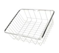 VALICLUD Passoire Cuisine Rétractable en Inox, Panier Égouttoir à Poser sur Évier, Égouttoir Extensible pour Vaisselle et Fruits, Accessoire la Cuisine pour Usage Quotidien