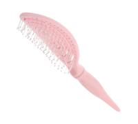 VALICLUD Peigne à cheveux creux peigne multifonctionnel brosse à cheveux brosse pour cheveux bouclés peigne de coupe de cheveux peigne façonneur de vent peigne portatif Plastique rose