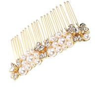 VALICLUD peigne à cheveux de mariée de mariage mariées décoratif accessoires de cheveux de mariée peigne de côté de cheveux de mariée peigne à cheveux en cristal alliage