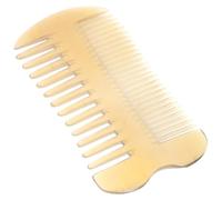 VALICLUD Peigne à Cheveux Double Face en Corne de Bœuf Large et Fine Dents, Antistatique, Massage Cuir Chevelu, Soin Quotidien, Usage Personnel et Professionnel