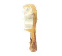 VALICLUD Peigne À Cheveux En Corne Sculptée Vintage Portable Antistatique Massage Pour La Coiffure Poignée Ergonomique Et Portable Pour Les Voyages