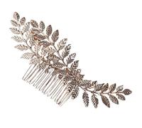 VALICLUD Peigne à Cheveux en Métal Doré Feuilles Accessoire de Coiffure Décoratif pour Femme Coiffe de Mariage Élégante Taille Moyenne pour Mariages Fêtes et Usage Quotidien