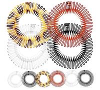 VALICLUD Peigne à Cheveux Extensible Circulaire 10 Pièces Taille Unique Plastique Flexible Pour Femmes Usage Quotidien