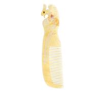 VALICLUD Peigne à Cheveux Naturel En Corne Sculpté à Main, Taille Standard, Ergonomique Et Doux Peau, Usage Domestique Pour Toute La Famille