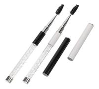 VALICLUD Peigne à Cils 2pcs Fibres Synthétiques et Strass, Brosse Mascara Spirale pour Maquillage des Yeux, Usage Professionnel et Domestique, Doux Peau