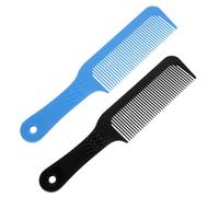 VALICLUD Peigne Antistatique 2 Pièces en Plastique pour Coiffure Petit Format Accessoires de Coiffure pour Hommes et Barbiers Transport Facile Design Aléatoire