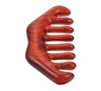 VALICLUD Peigne De Massage En Bois De Santal Rouge Foncé Tête Large Antistatique Soin Capillaire Stimule Le Cuir Chevelu Outils De Massage Scalp Pour Cheveux