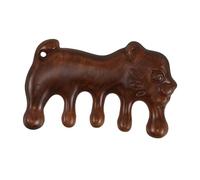 VALICLUD Peigne De Massage Méridien Peigne Messager Du Cuir Chevelu Outil De Massage Manuel Joli Masseur De Cuir Chevelu Brun Foncé Bois