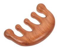 VALICLUD Peigne de Massage méridien peignes épurateur du cuir chevelu poil masseur de point d'acupuncture peigne de massage manuel peigne de grattage guasha Bois de santal Brun