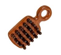 VALICLUD Peigne En Bois De Santal En Soie Dorée Pour Massage Du Cuir Chevelu Peigne Large En Bois Pour Femmes Démêlant Pour Cheveux Portable Pour Femmes
