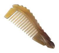 VALICLUD Peigne Large Démêloir Corne de Naturel Anti-statique Pour Femmes Peigne Coiffant Portable et Compact Pour Cheveux Bouclés et Ondulés