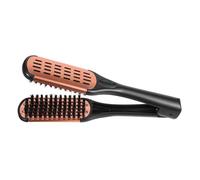 VALICLUD Peigne Lisseur Double Face Poils de Sanglier V-forme Brosse Coiffante Professionnelle pour Femmes Peigne à Lisser Précis Confortable et Portable pour Usage Quotidien et Salon