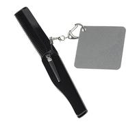 VALICLUD Peigne Pliant Portable Peigne De Poche Pliable à Barbe Miroir Carré Pour Hommes