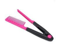VALICLUD Peigne V Rouge Brosse Coiffante et Lissante Outil de Salon pour Démêler et Types de Cheveux