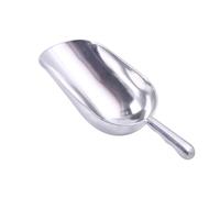 VALICLUD Pelle à Glaçons en Alliage D'aluminium Épais Résistante à L'usure Design Monobloc, pour Usage Domestique et Mariages, Pelle à Riz et Bonbons Argentée