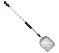 VALICLUD Pelle à Litière Chat avec Long Manche Ergonomique Tamis Filtre Intégré pour Nettoyage Facile Outil pour Ramassage des Déchets Animaux Poignée Confortable Argenté