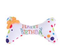 VALICLUD Peluche Os pour Chien Coussin Doux et Élastique pour Petits Chiens pour Fête d'anniversaire et Amusement Quotidien Accessoire Peluche Mordillant Résistant