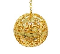 VALICLUD Pendentif à Arôme Ouvrable en Laiton, Décoratif, Style Locket | Diffuseur Parfum Suspendu, Billes Parfumées, Bille Lumineuse et Huile Essentielle, Usage Maison