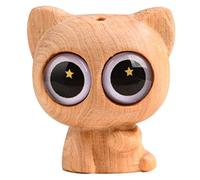 VALICLUD Pendentif Porte-clés Chat Rétro Décoration Suspendue DIY Statuette Chaton Aux Grands Yeux Accessoire Pratique
