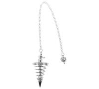 VALICLUD Pendule Spirale Cône avec Chaîne pour Radiesthésie et Pendentif Divinatoire Élégant Accessoire Métaphysique Polyvalent