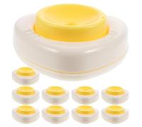 VALICLUD Perforateur à Œufs Dur Portatif 10 Pièces avec Base Plastique Sécurisée Outil Compact pour Percer Coquille sans Fissure Accessoire la Cuisine pour Brunchs Pique-Niques et